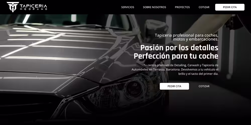 Tapiceria Medrano homepage